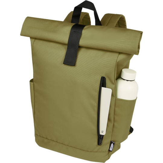 PF Concept 120659 - Byron plecak na laptopa 15,6 cala z tworzywa RPET z certyfikatem GRS z zawijanym zamknięciem, 18 l