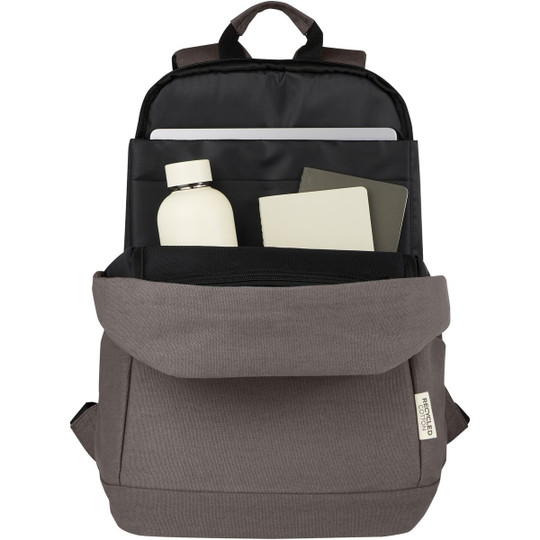 PF Concept 120677 - Joey 15,6 tommers GRS genanvendt vanvas tyverisikring laptop rygsæk 18 L
