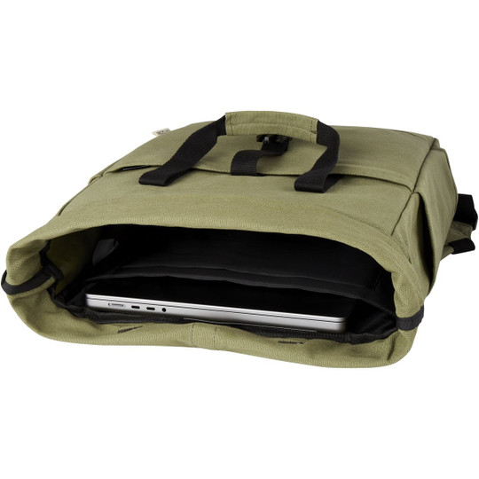 PF Concept 120678 - Joey 15” GRS recycled canvas rolltop laptop backpack 15L