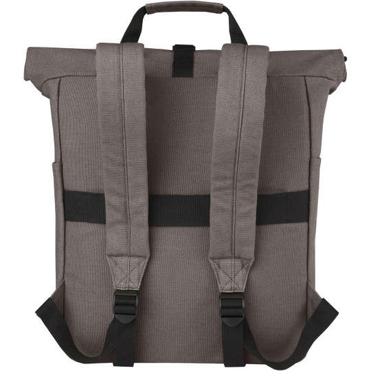 PF Concept 120678 - Joey 15” GRS recycled canvas rolltop laptop backpack 15L