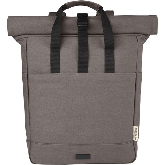 PF Concept 120678 - Joey 15” GRS recycled canvas rolltop laptop backpack 15L