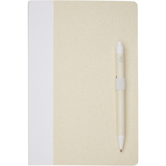 PF Concept 107811 - Dairy Dream A5 Notizbuch und Kugelschreiber-Set aus recyceltem Milchkarton