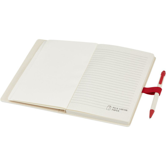 PF Concept 107811 - Dairy Dream A5 size reference recycled milk cartons notebook and ballpoint pen set