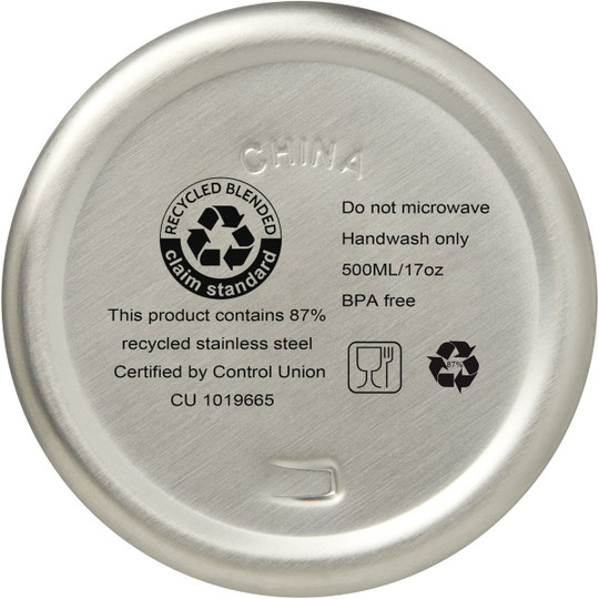 PF Concept 100736 - Vasa 500 ml RCS certified recycled stainless steel copper vacuum insulated bottle