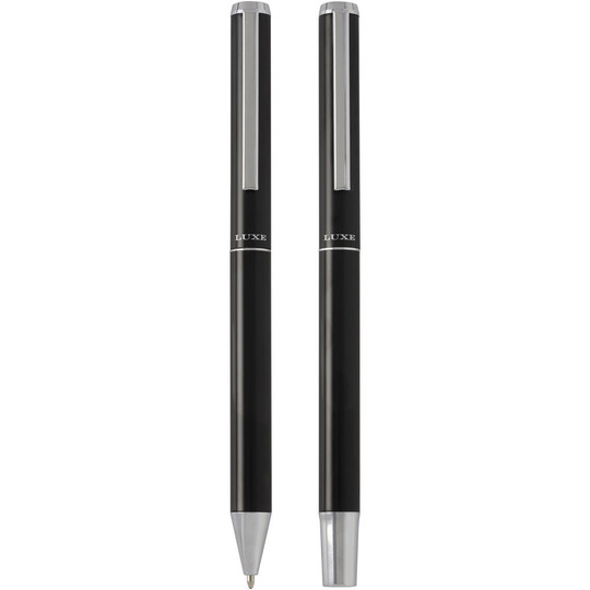 Luxe 107838 - Lucetto recycled aluminium ballpoint and rollerball pen gift set