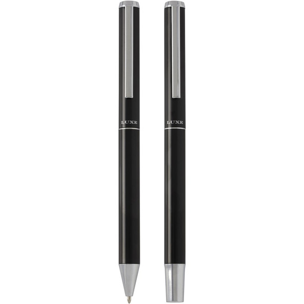 Luxe 107838 - Lucetto recycled aluminium ballpoint and rollerball pen gift set