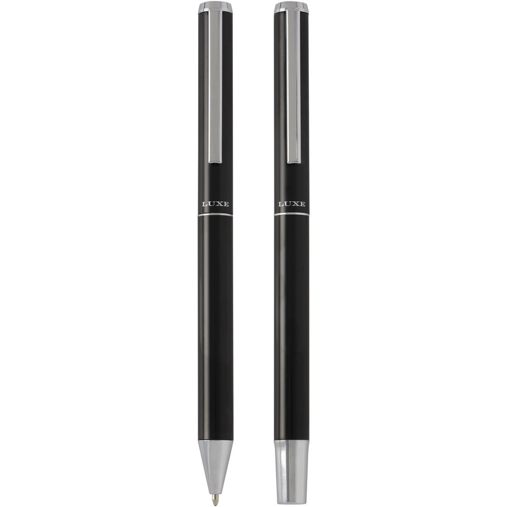 Luxe 107838 - Lucetto recycled aluminium ballpoint and rollerball pen gift set