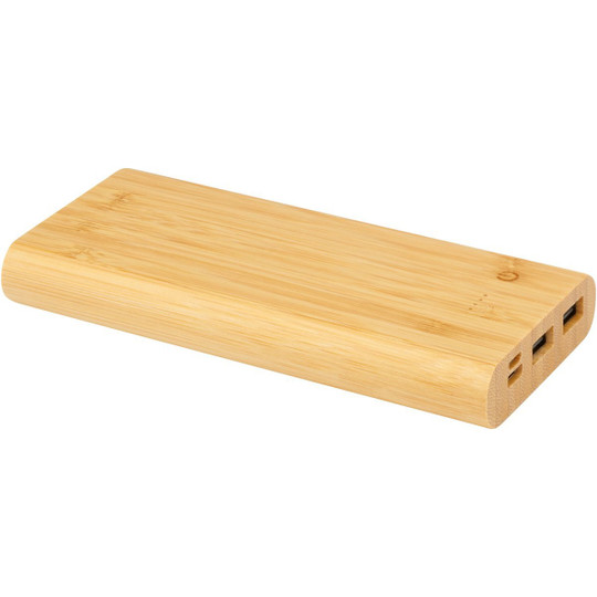 PF Concept 124323 - Powerbank Tulda o pojemności 10,000 mAh wykonany z bambusa