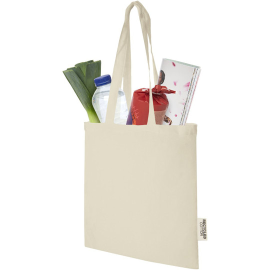 PF Concept 120695 - Madras 140 g/m2 GRS recycled cotton tote bag 7L
