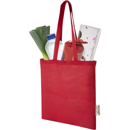 PF Concept 120695 - Madras 140 g/m2 GRS recycled cotton tote bag 7L