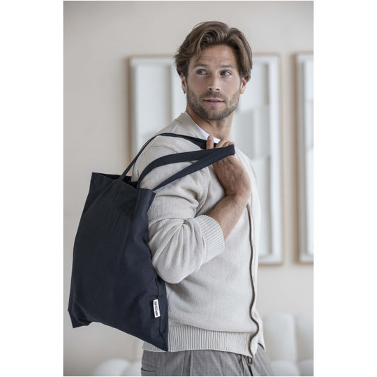 PF Concept 120695 - Madras 140 g/m2 GRS recycled cotton tote bag 7L