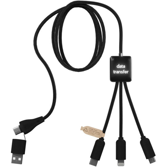 SCX.design 2PX085 - C45 5-in-1 rPET charging cable with data transfer