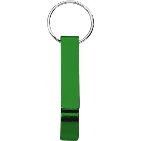 PF Concept 104571 - Ouvre-bouteille et canette Tao en aluminium recyclé certifié RCS avec porte-clés