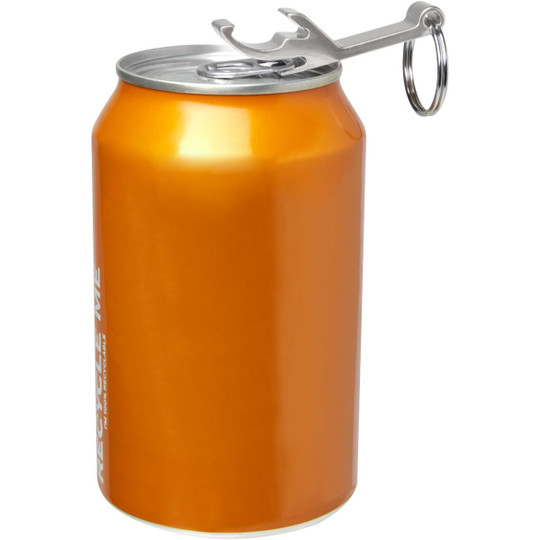 PF Concept 104571 - Tao RCS recycled aluminium bottle and can opener with keychain