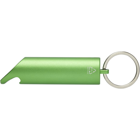 PF Concept 104574 - Lumière LED IPX Flare en aluminium recyclé et ouvre-bouteille avec porte-clés