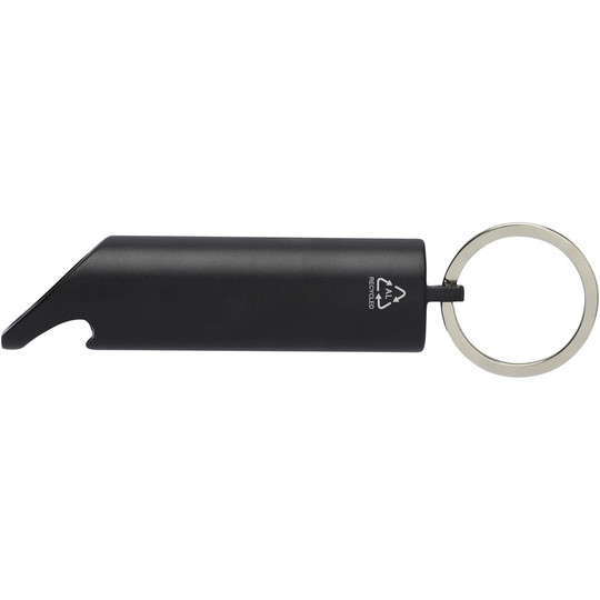 PF Concept 104574 - Flare RCS recycled aluminium IPX LED light and bottle opener with keychain