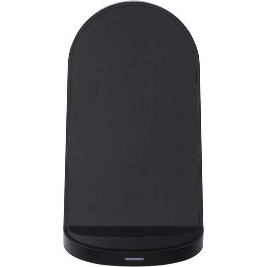 PF Concept 124340 - Loop 15W dual coil RCS recycled plastic wireless charging stand
