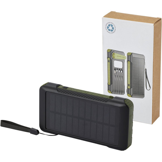 PF Concept 124346 - Soldy 10.000 mAh RCS recycled plastic solar dynamo power bank