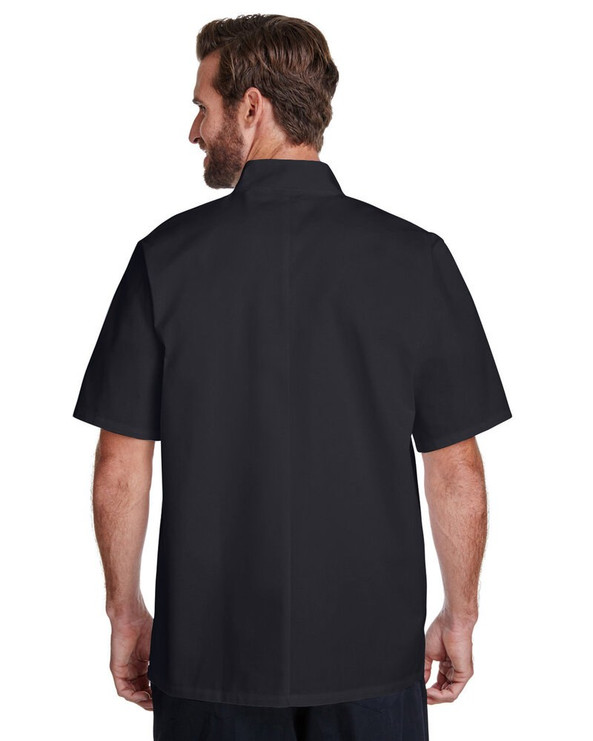 Artisan Collection by Reprime RP664 - Unisex Studded Front Short-Sleeve Chef's Jacket