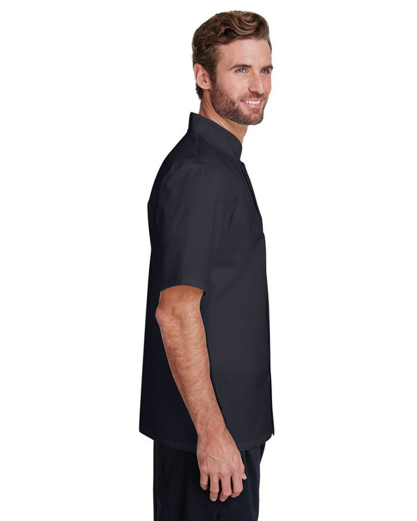Artisan Collection by Reprime RP664 - Unisex Studded Front Short-Sleeve Chef's Jacket