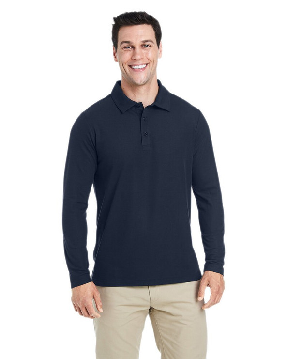 Core365 CE112L - Men's Fusion ChromaSoft Long-Sleeve Pique Polo