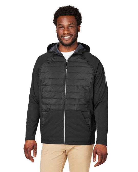 Core365 CE808 - Unisex Techno Lite Hybrid Hooded Jacket