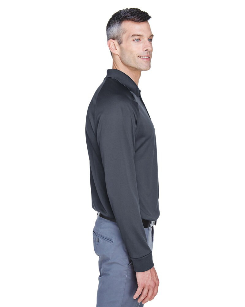 Harriton M211L - Polo tactique à manches longues Advantage Snag Protection Plus pour hommes