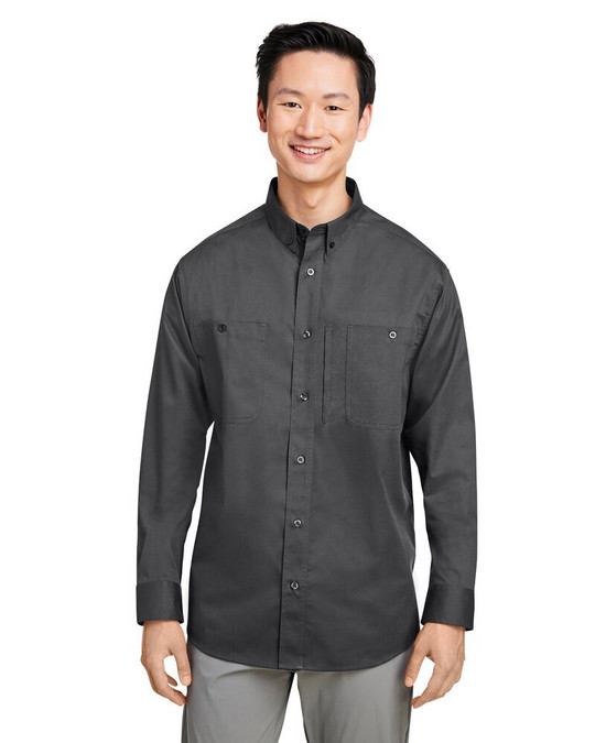 Harriton M585L - Chemise de travail à manches longues Advantage IL pour hommes