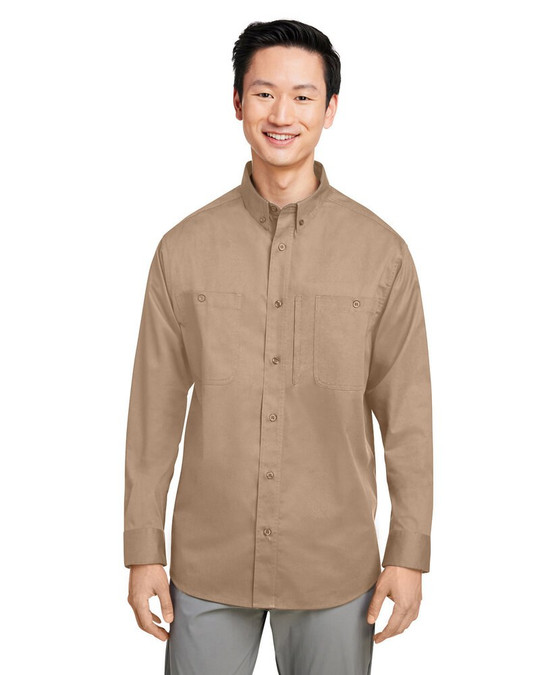 Harriton M585L - Chemise de travail à manches longues Advantage IL pour hommes
