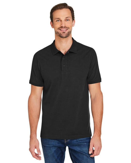 Harriton M205 - Polo en coton Valiant Snag Protect pour hommes