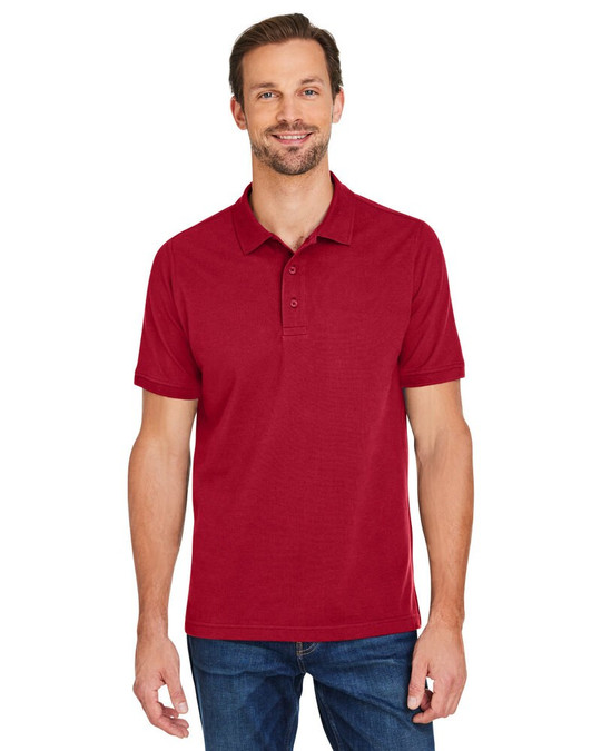 Harriton M205 - Polo en coton Valiant Snag Protect pour hommes