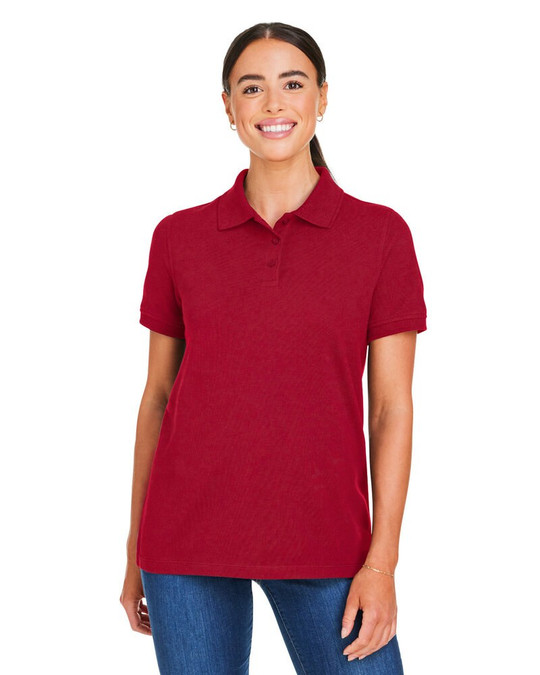 Harriton M205W - Polo en coton Valiant Snag Protect pour dames