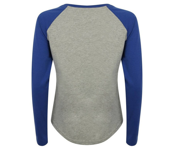 SF Women SK271 - Tee-shirt baseball manches longues femme