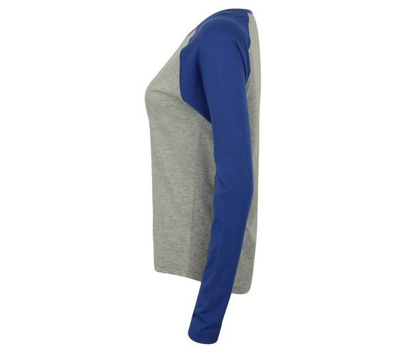SF Women SK271 - Tee-shirt baseball manches longues femme