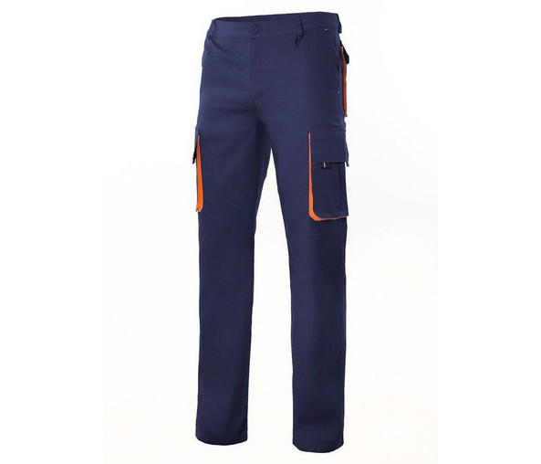 VELILLA V3004 - PANTALON MULTIPOCHES BICOLORE