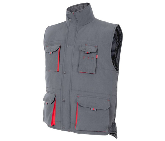 VELILLA V5902 - zweifarbige wattierte Weste mit mehreren Taschen