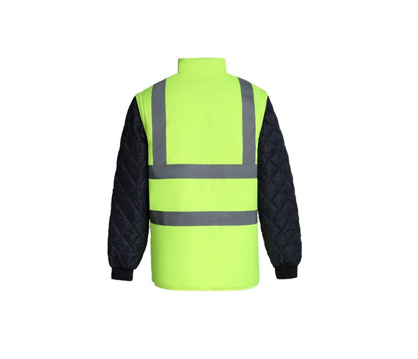 YOKO YK008SL - HI-VIS QUILTED JACKET WITH DETACHABLE SLEEVES