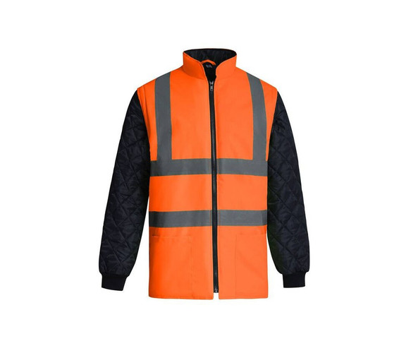YOKO YK008SL - HI-VIS QUILTED JACKET WITH DETACHABLE SLEEVES