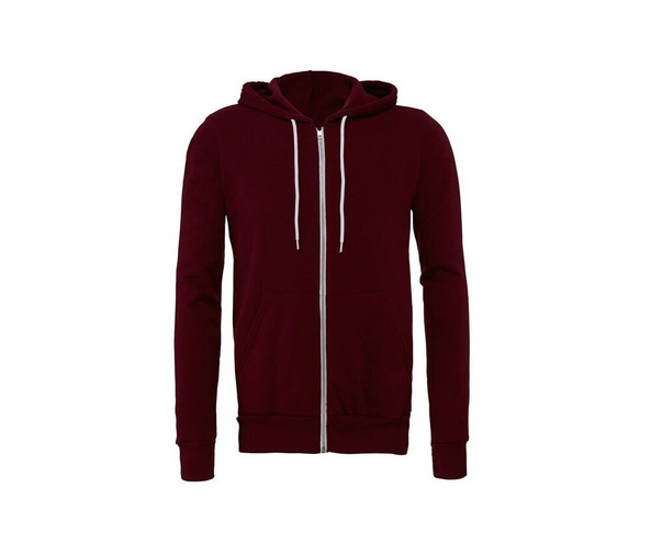 Bella+Canvas BE3739 - Unisex hoodie met rits