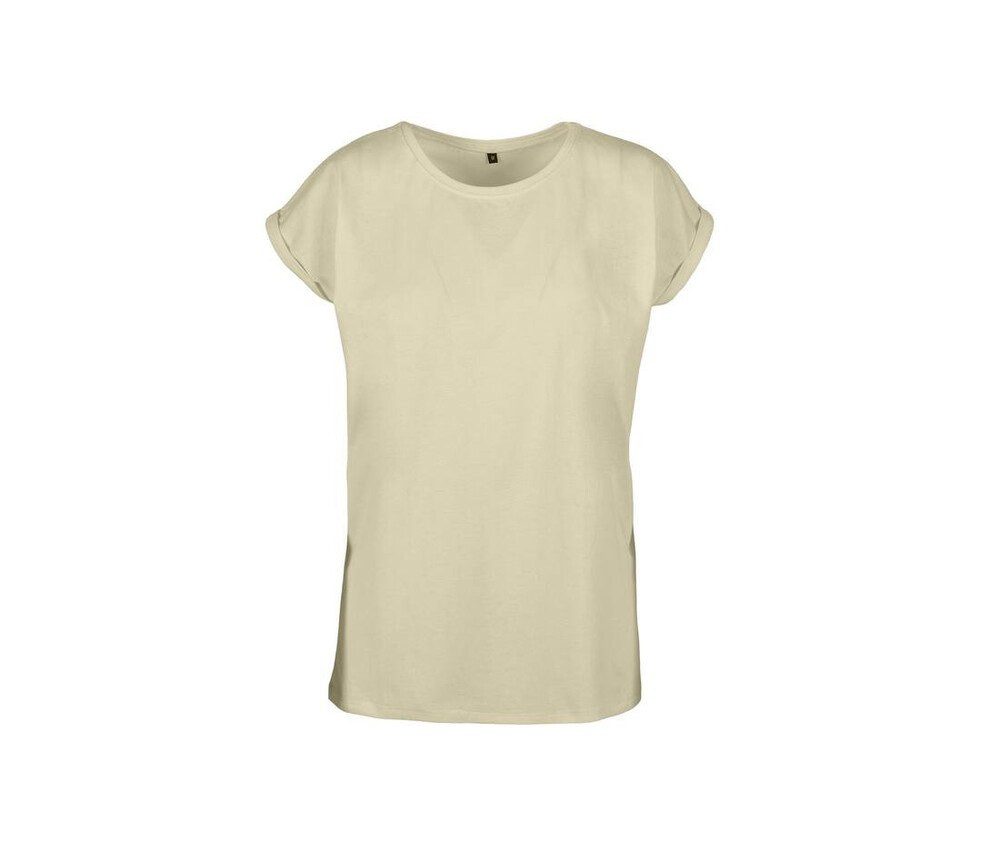 Build Your Brand BY021 - Verlenge Schouders T-shirt Dames