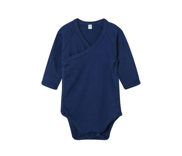 BABYBUGZ BZ060 - BABY LONG SLEEVE KIMONO BODYSUIT