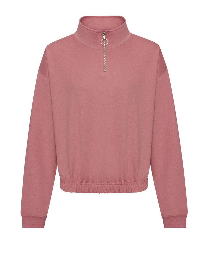 AWDIS JH037 - KVINDERS CROPPED 1/4 ZIP SWEATSHIRT