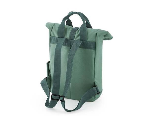 BAG BASE BG118S - RECYCLED MINI TWIN HANDLE ROLL-TOP LAPTOP BACKPACK