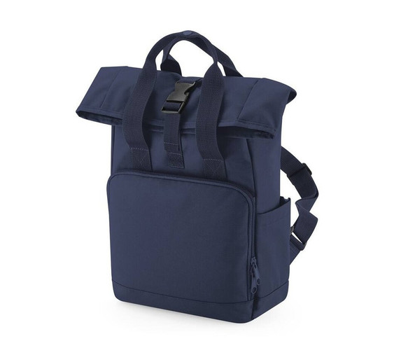 BAG BASE BG118S - RECYCLED MINI TWIN HANDLE ROLL-TOP LAPTOP BACKPACK