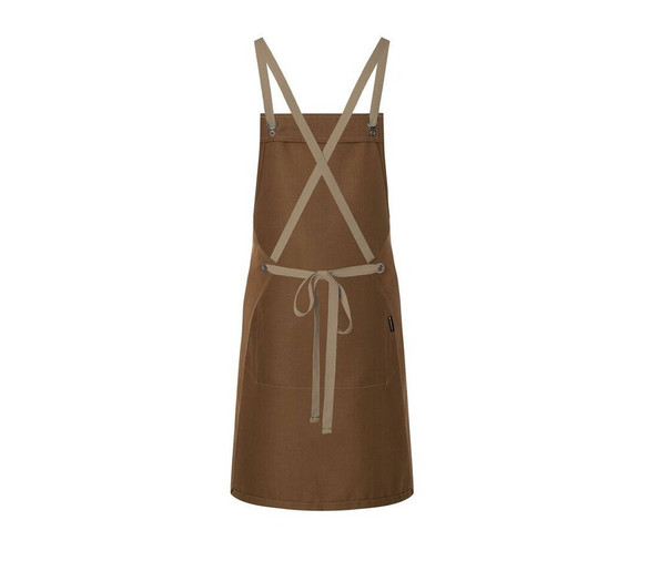 KARLOWSKY KYLS39 - Bib apron with cross straps and pocket