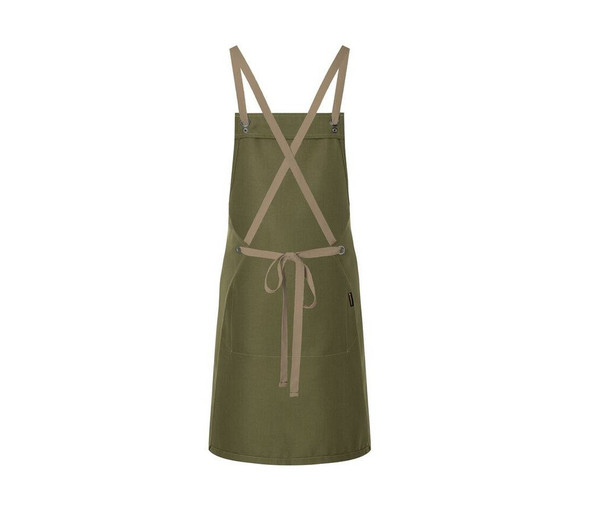 KARLOWSKY KYLS39 - Bib apron with cross straps and pocket
