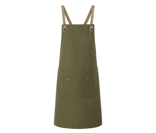 KARLOWSKY KYLS39 - Bib apron with cross straps and pocket