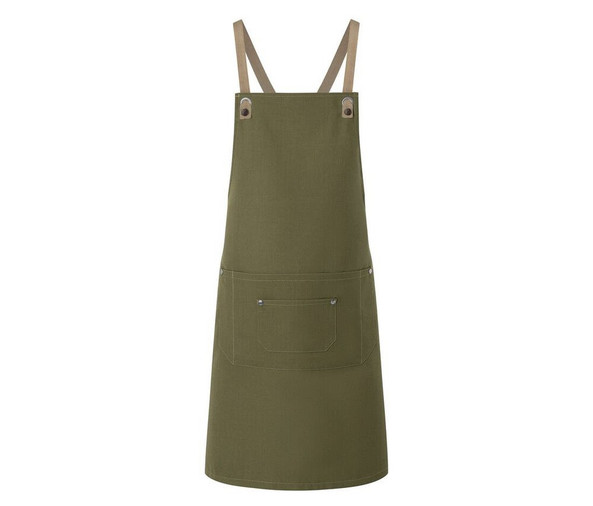 KARLOWSKY KYLS39 - Bib apron with cross straps and pocket