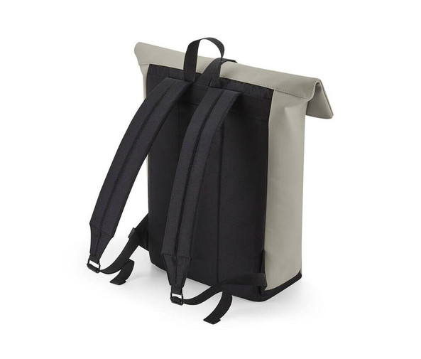 BAG BASE BG335 - MATTE PU ROLL-TOP BACKPACK