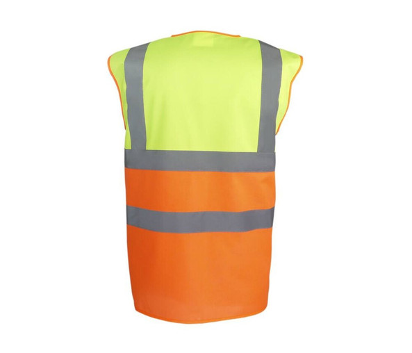 YOKO YK122 - HI-VIS TWO-TONE WAISTCOAT